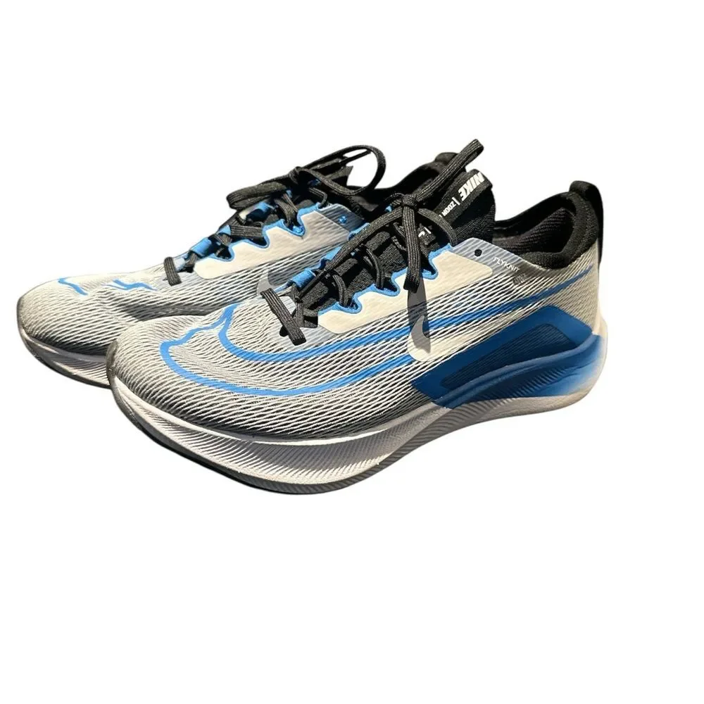 Nike Zoom Fly 4 Men's Size 7 Grey Blue Running Sneakers CT2392-005